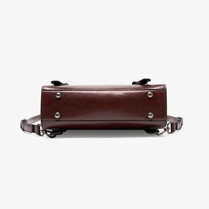 Premium genuine leather backpack with sleek design, organised interior, and comfortable straps for modern British lifestyles