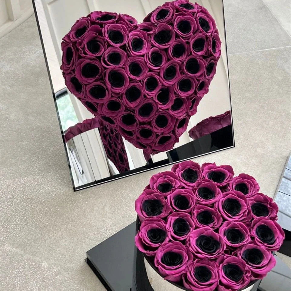 Elegant black plum bow flower pot with preserved plum blossoms, a sophisticated and long-lasting home decor piece