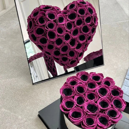 Elegant black plum bow flower pot with preserved plum blossoms, a sophisticated and long-lasting home decor piece