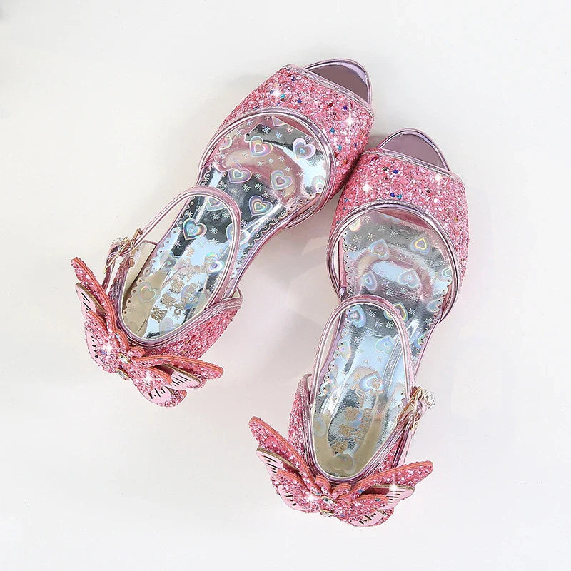 Colourful children's sandals with bow-knot design, made of premium artificial leather for comfort and style.