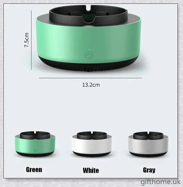 Elegant electronic smokeless ashtray with smoke purification technology for cleaner air in home and office