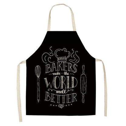 Premium Cotton and Linen Apron in Blue, Green, Grey, and White colors for the modern British kitchen