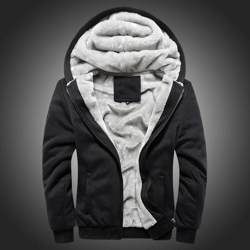 Premium padded velvet coat with thick insulating lining, available in various colours for stylish and sporty men in the UK