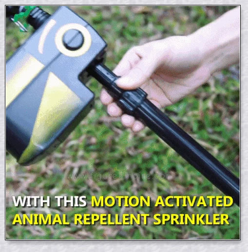 Spray Away Solar-Powered Motion-Activated Garden Sprinkler for pest deterrent