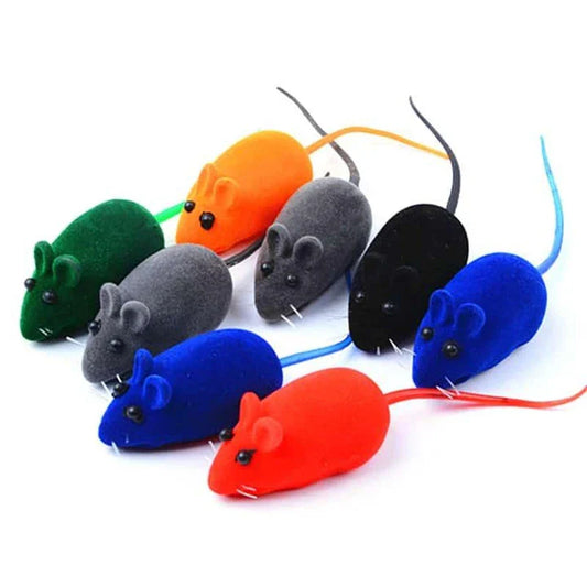 Colourful silicone mouse-shaped cat toy with vibrant hues to engage and entertain your feline friend