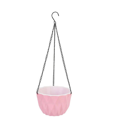 Modern white polyresin wall-mounted flower planter with sleek, contemporary design
