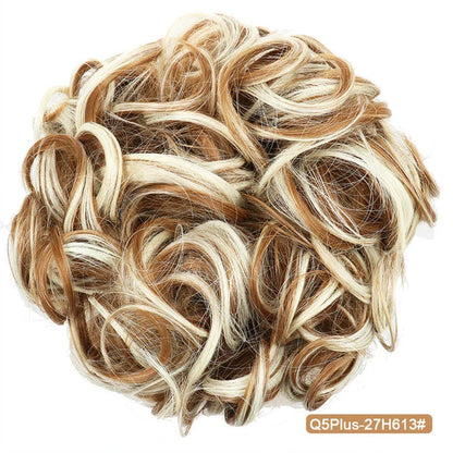 Messy Chignon Donut Hair Bun Pad in Fawn Brown, a versatile hair accessory that provides effortless elegance
