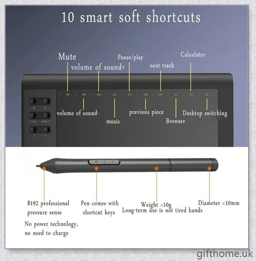 Premium digital drawing sketchpad with stylus pen, perfect for creative artists and designers