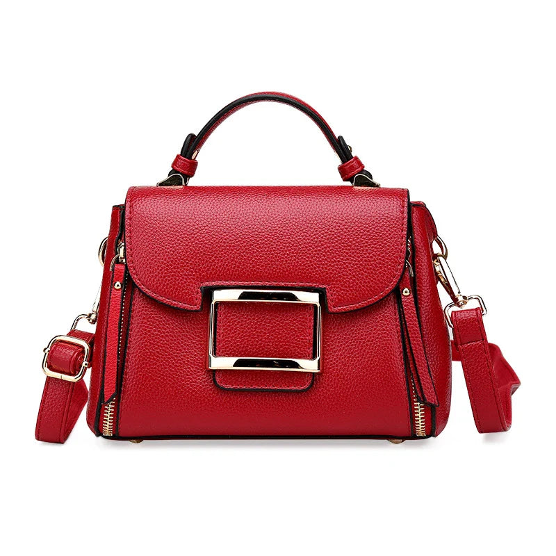 Premium oil-waxed leather shoulder bag in various colours, featuring a spacious interior and adjustable strap for versatile, stylish commuting.