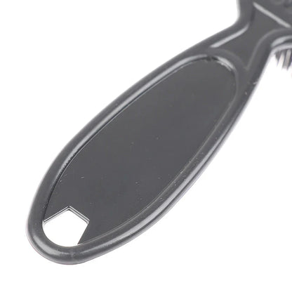 Professional Shave Beard Brush made from durable ABS plastic with soft bristles for precise grooming and hair removal