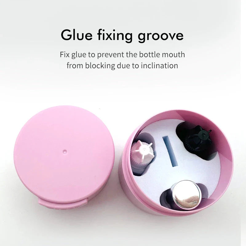 Elegant Eyelash Glue Storage Tank with Activated Carbon Filter and Airtight Sealing Mechanism