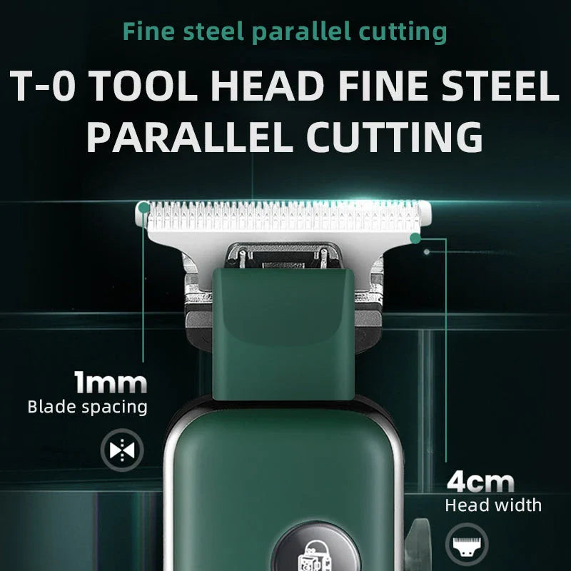 Kemei USB Electric Hair Clippers Trimmers with Stainless Steel Blades, Adjustable Cutting Lengths, and Cordless Rechargeable Design