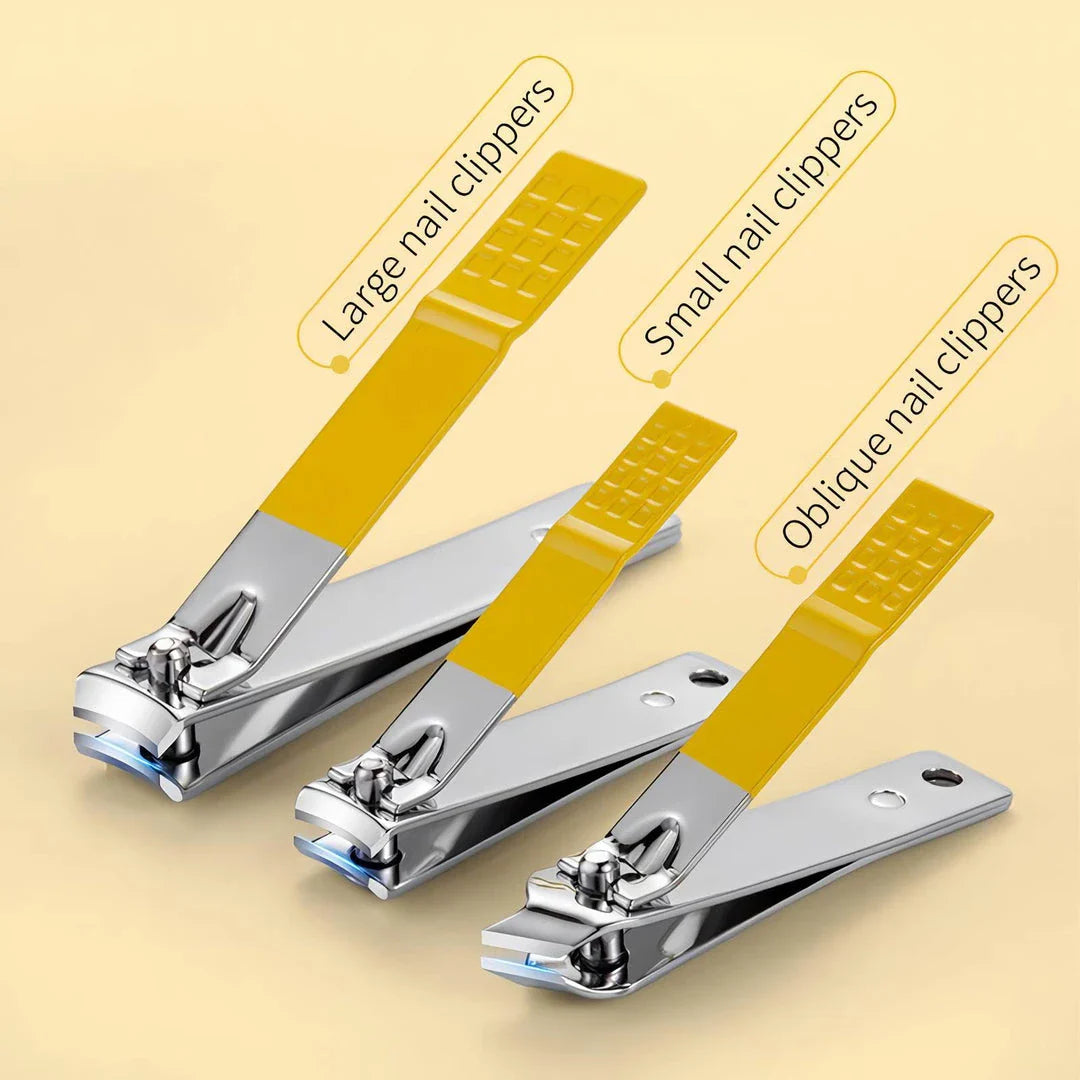Premium Stainless Steel Nail Clipper Set with Portable Travel Case for Salon-Quality Grooming at Home