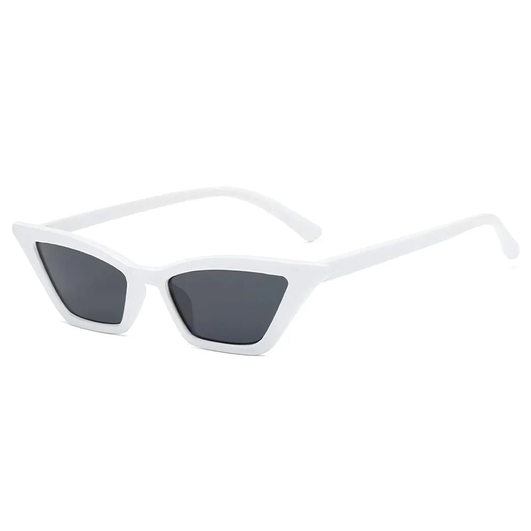 Trendy cat-eye sunglasses with polycarbonate lenses that provide UV400 protection and anti-reflective coating for enhanced clarity