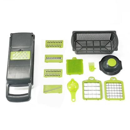 Trendha Multifunctional Vegetable Chopper with 14-in-1 functionality, durable construction, and easy cleanup