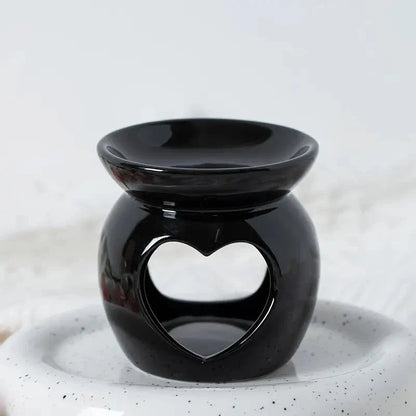 Elegant Nordic-style porcelain essential oil diffuser in red, white, and black colours
