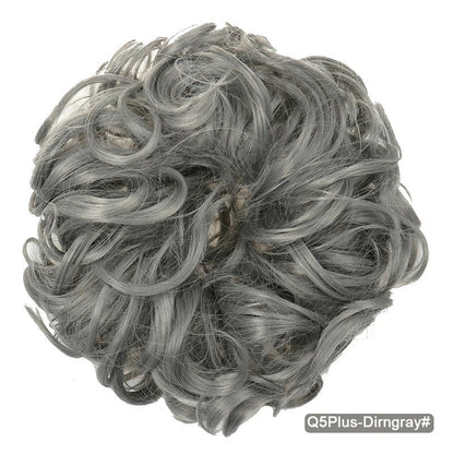 Messy Chignon Donut Hair Bun Pad in Fawn Brown, a versatile hair accessory that provides effortless elegance