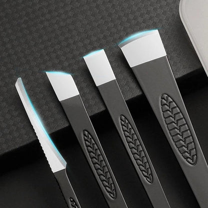 Premium Stainless Steel Pedicure Set with 4 specialised tools for salon-quality foot care at home