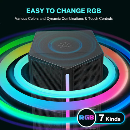 Premium Gaming Sound Box with stereo surround sound, 360-degree audio immersion, and customisable RGB lighting for an exceptional entertainment experience.