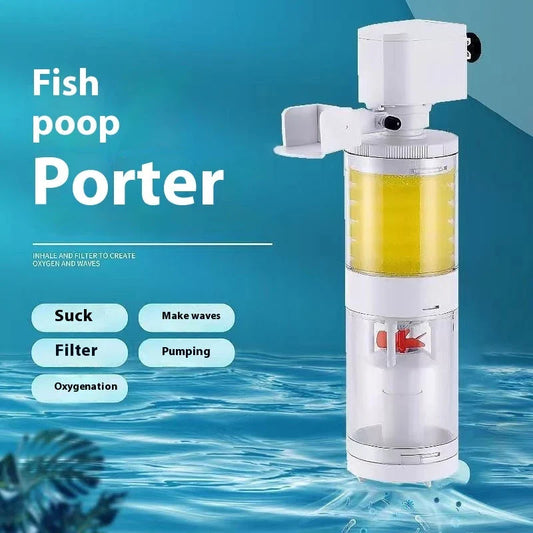 Premium 3-in-1 fish tank with integrated filtration system, sleek wall-mounted design, and durable plastic construction
