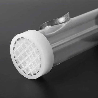 A transparent, adjustable-length tool for efficiently locating and marking queen bees in beehives.