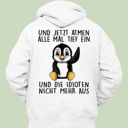 Premium plus size hoodie with customisable advertising print, available in a range of sizes and colours