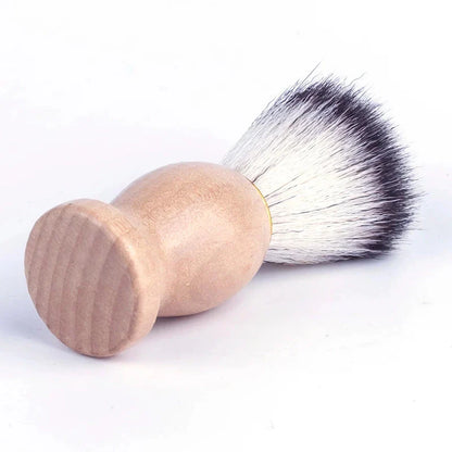 High Quality Men's Wooden Handle Shaving Brush with Premium Badger Hair Bristles for a Luxurious Shaving Experience