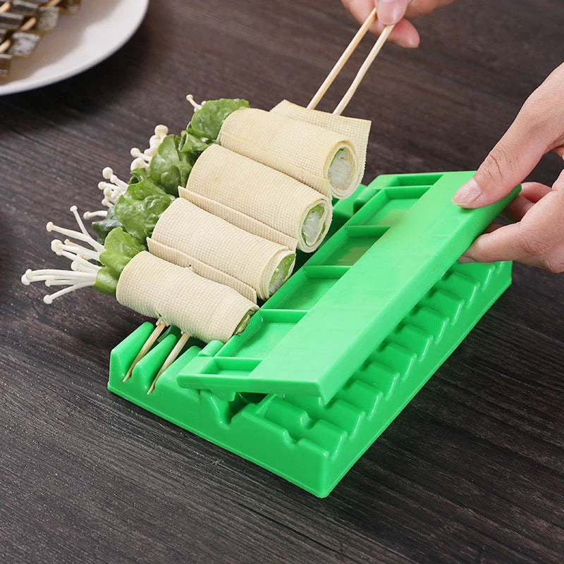 Multifunctional BBQ Skewers Tool for Effortless Grilling and Flawless Kebabs