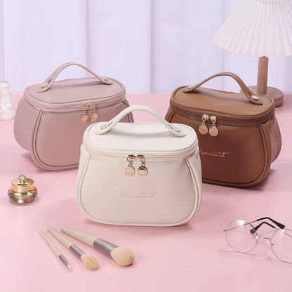Premium Waterproof Cosmetic Organiser - Large Capacity Travel Makeup Case with Carry Handle