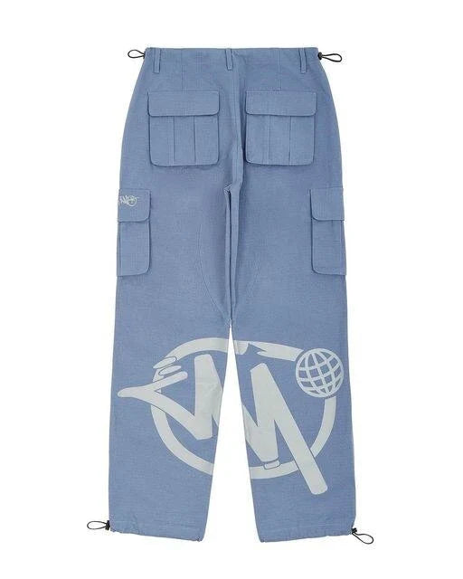 Premium casual overalls in sapphire blue, grey, and white colours, featuring a loose, comfortable fit and tailored silhouette for a polished, versatile style.