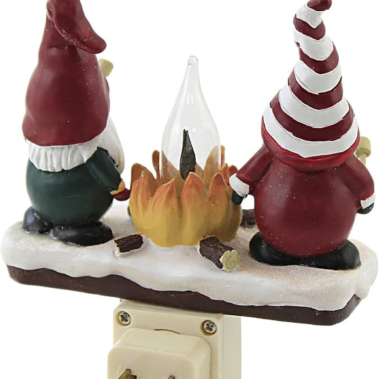 A cosy, glowing Christmas night lamp with a warm, festive ambience