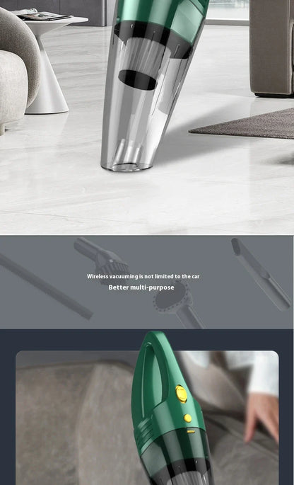 Premium cordless car vacuum cleaner with powerful suction and rechargeable battery for effortless cleaning of vehicle interiors