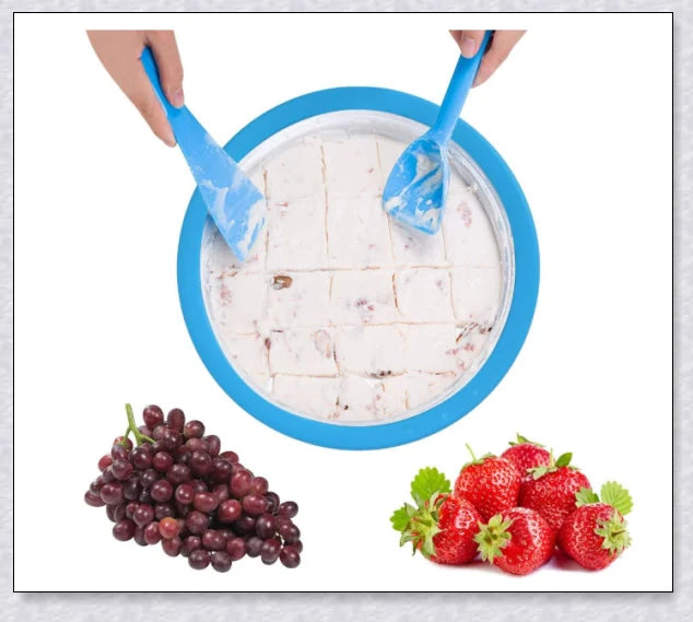 Slushypan Magic Ice Cream Maker - Create homemade frozen treats in minutes with this compact, user-friendly kitchen gadget