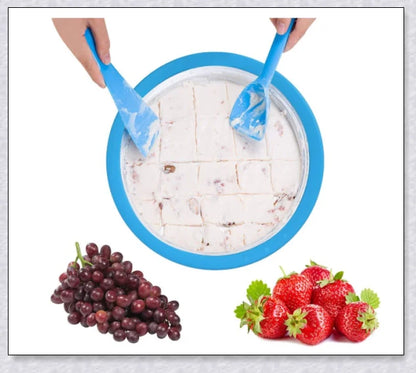 Slushypan Magic Ice Cream Maker - Create homemade frozen treats in minutes with this compact, user-friendly kitchen gadget