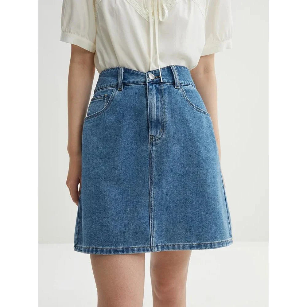 High Waist Denim Skirt for Women: Comfortable, Versatile, and Effortlessly Chic
