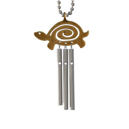 Jacob's Turtle Musical Car Charm with Antique Brass Finish, Handcrafted in the USA by Musical Instrument Maker Jacob Sokoloff