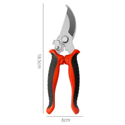 Professional Bypass Pruning Shears with stainless steel blades and ergonomic non-slip handles for effortless gardening