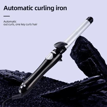 Professional 25mm Automatic Curling Iron with 360-degree Rotation and Adjustable Temperature for Salon-Quality Curls