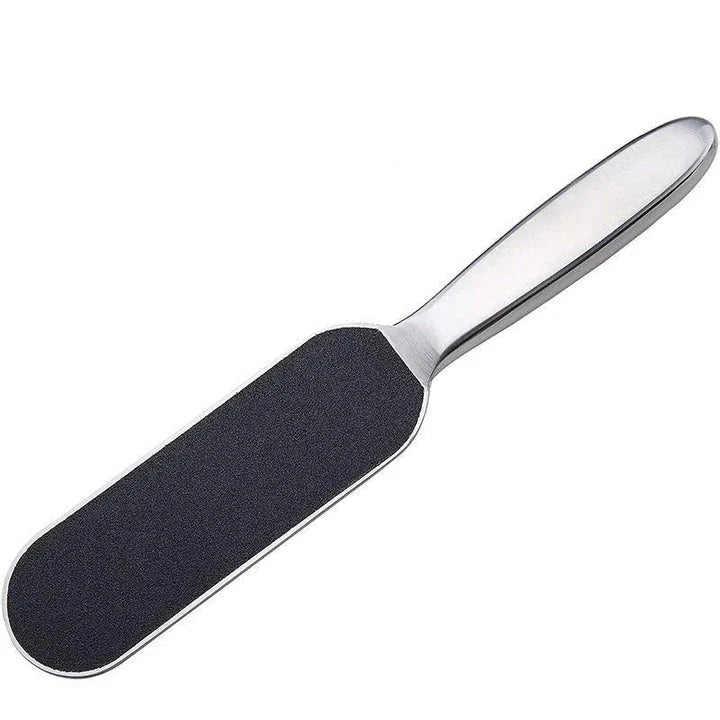 Premium double-sided stainless steel foot file for salon-quality pedicures at home