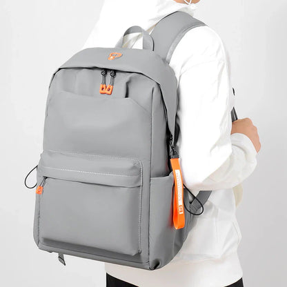 Premium casual laptop rucksack with adjustable, padded shoulder straps and dedicated laptop compartment for men's travel