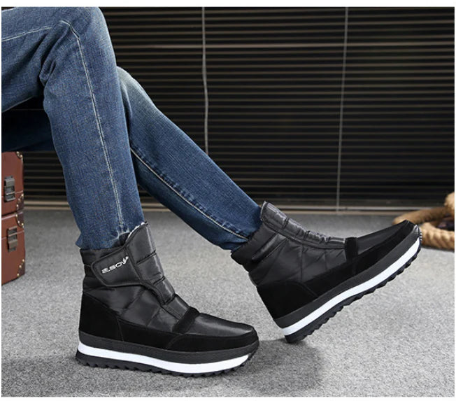 Men's winter shoes with a unique and stylish design, thick soles for warmth and comfort, and a variety of colour options