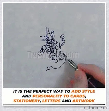 A premium fountain pen with a flexible calligraphy nib, allowing for expressive strokes and elegant writing