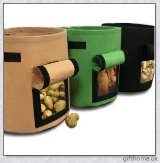 Premium breathable plant grow bags for growing potatoes, tomatoes, and other vegetables on balconies and in gardens