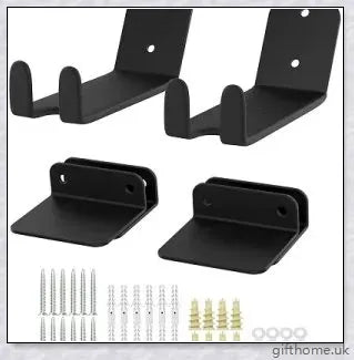 Sturdy black carbon steel bicycle wall mount rack for securing bikes and mountain bikes to the wall
