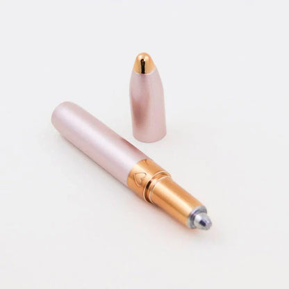 Mini Electric Eyebrow Trimmer Pen with built-in LED light for precise brow grooming