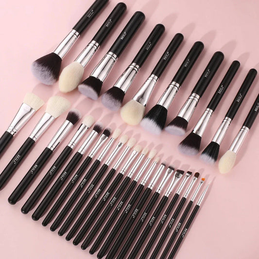 Professional 30-Piece Black Makeup Brush Set for Flawless Makeup Application