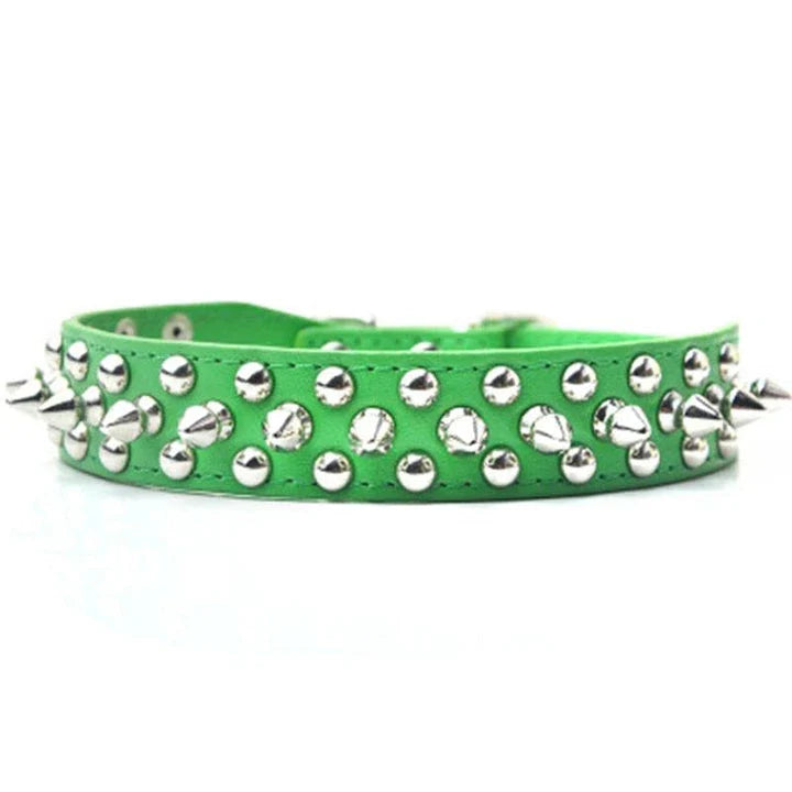 Premium quality PU leather pet collar in various colours and sizes for stylish dogs