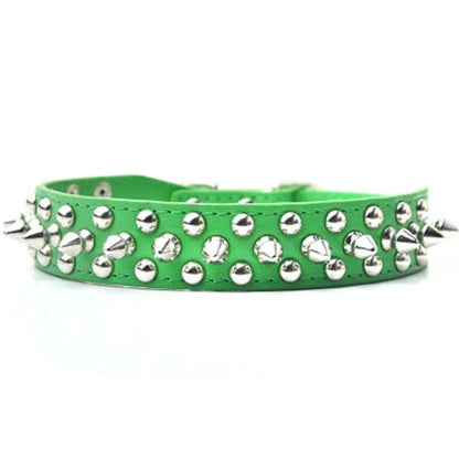 Premium quality PU leather pet collar in various colours and sizes for stylish dogs