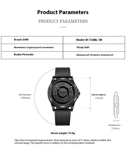 A sophisticated magnetic suspension waterproof watch with a sleek and personalised design