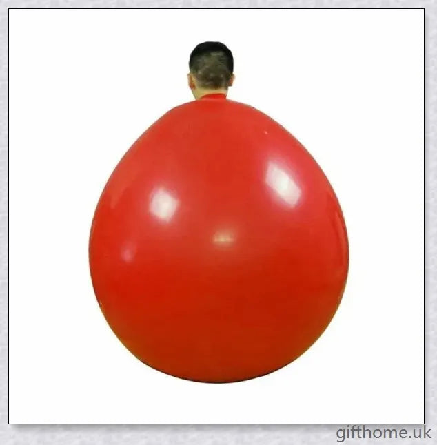 A giant inflatable balloon costume suitable for people of all sizes, providing hours of hilarious bouncing and jumping fun.
